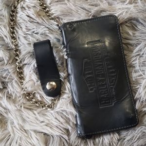 Mens Harley-Davidson wallet with chain